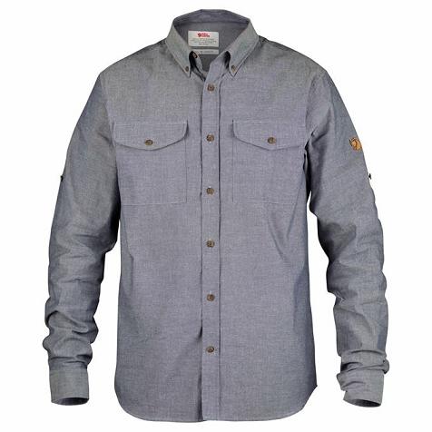 Fjällräven Men Övik Shirts Navy PH216086 Philippines